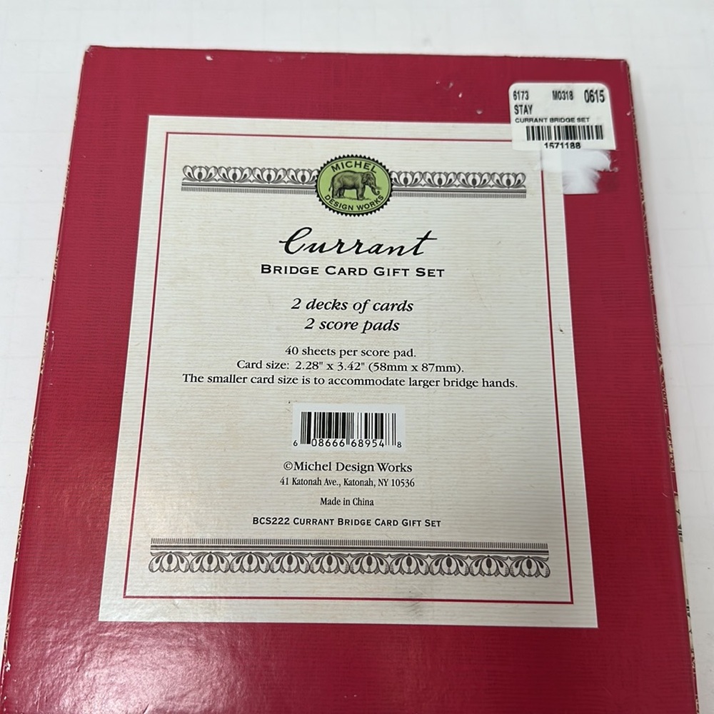 Michel Design Works Current Bridge Card Gift Set - Picture 3 of 3